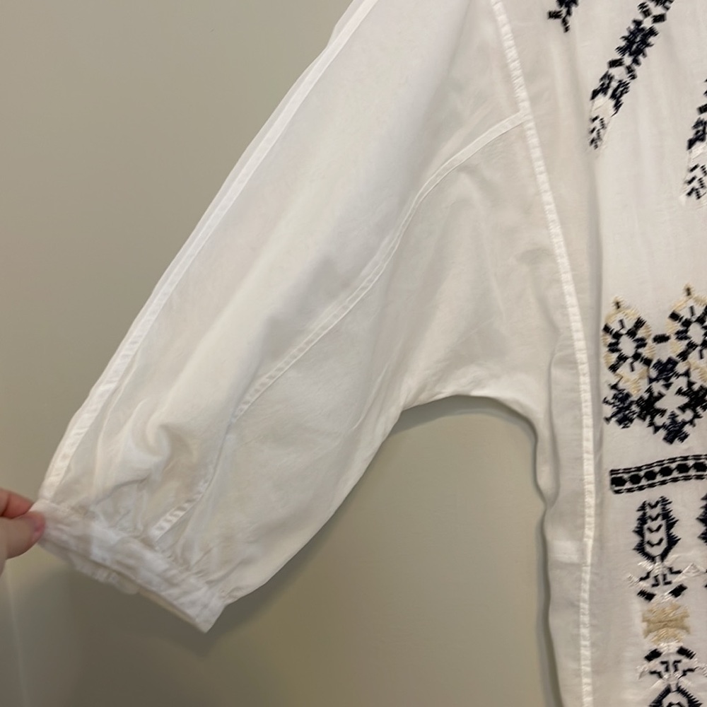 J. CREW embroidered tunic - Picture 4 of 5